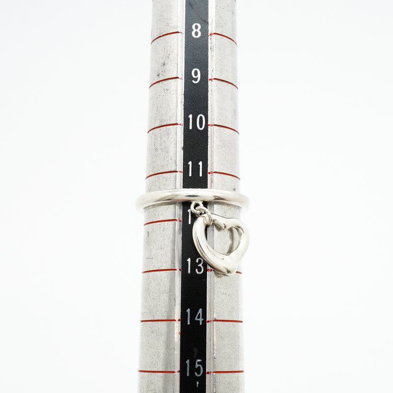 【6jhb0738】ティファニー リング オープンハート ドロップ シルバー925 11.5号【中古】レディース