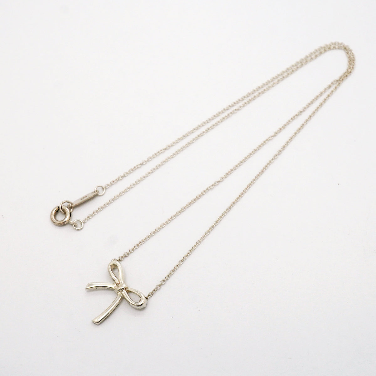 【6jhb0755】ティファニー ネックレス ボウリボン シルバー925【中古】レディース