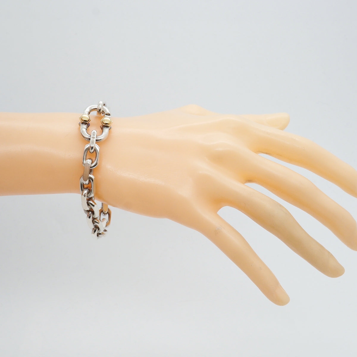 【6jhb0762】ティファニー ブレスレット メイカーズ/ワイド K18YG イエローゴールド シルバー925【中古】メンズ レディース ユニセックス