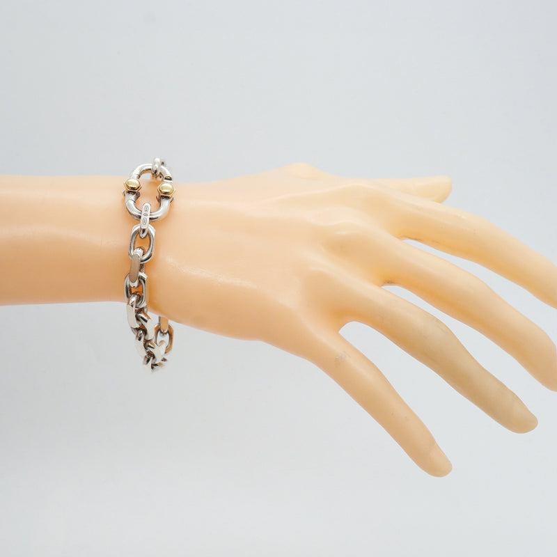 【6jhb0762】ティファニー ブレスレット メイカーズ/ワイド K18YG イエローゴールド シルバー925【中古】メンズ レディース ユニセックス
