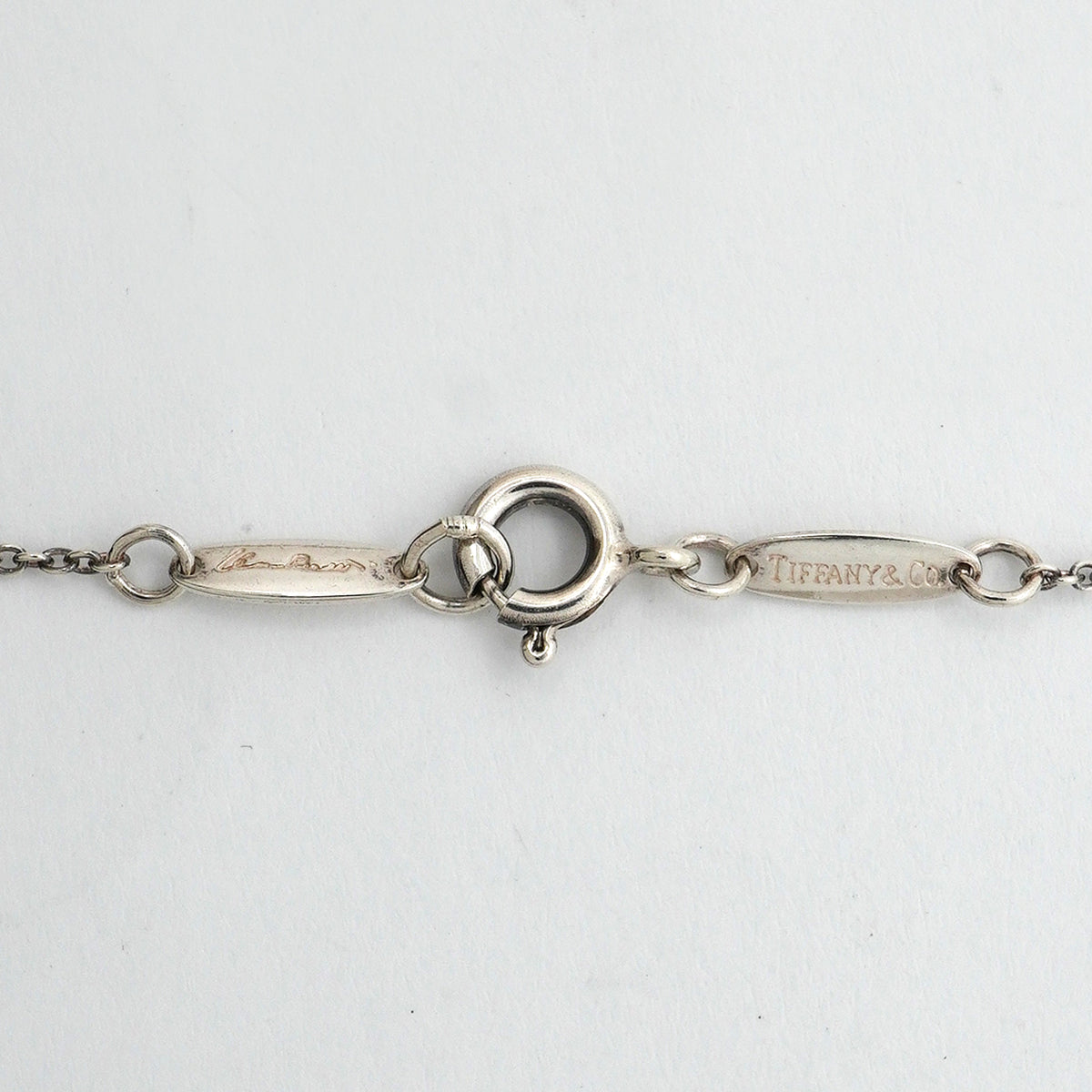 【6jhb0764】ティファニー ネックレス オープンハート シルバー925【中古】レディース