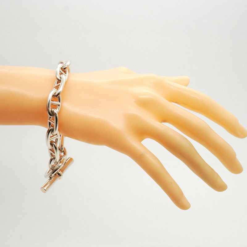 【6jhb0765】エルメス ブレスレット シェーヌダンクル GM 14コマ シルバー925【中古】メンズ レディース ユニセックス