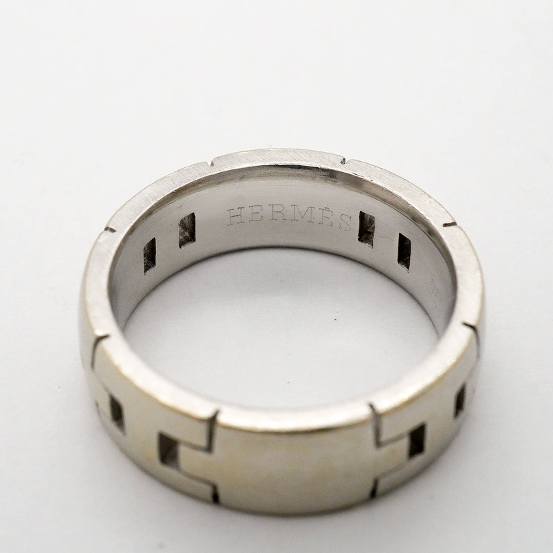 【6jhb0766】エルメス リング エヴァーヘラクレス K18WG ホワイトゴールド ＃53【中古】レディース