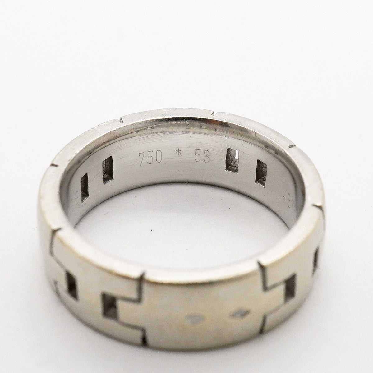【6jhb0766】エルメス リング エヴァーヘラクレス K18WG ホワイトゴールド ＃53【中古】レディース