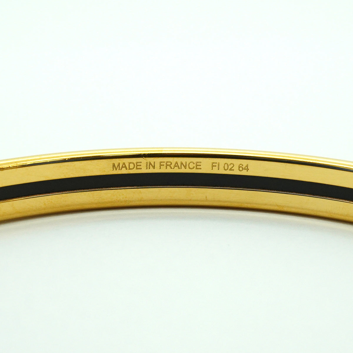 【6jhb0774】エルメス バングル ユニ GPメッキ ゴールド ベージュ【中古】レディース