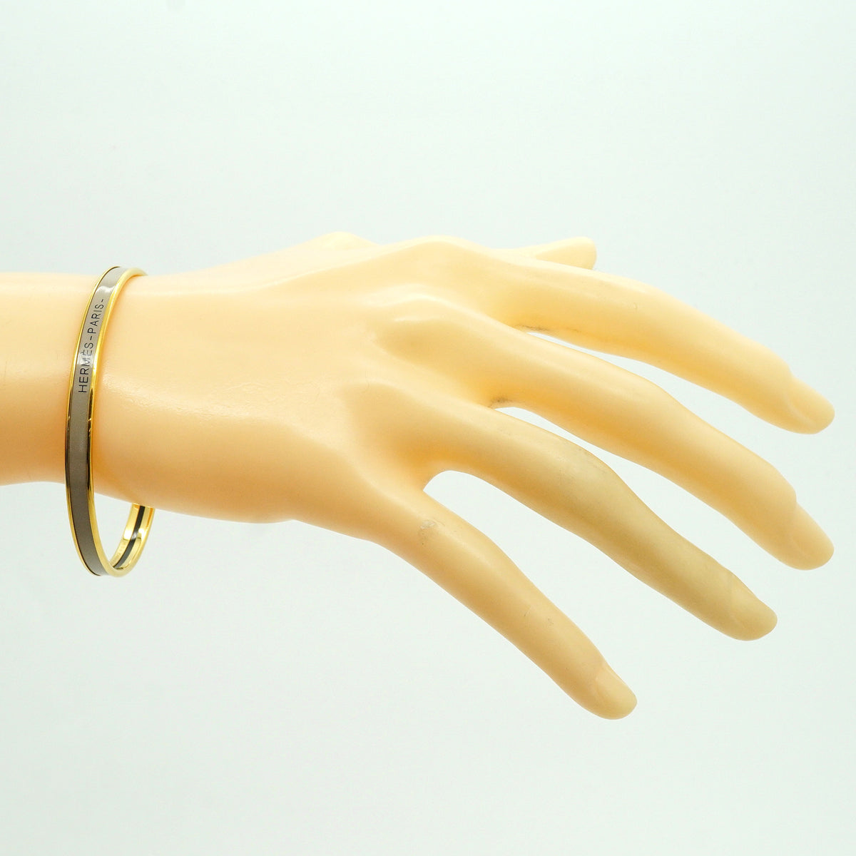 【6jhb0774】エルメス バングル ユニ GPメッキ ゴールド ベージュ【中古】レディース