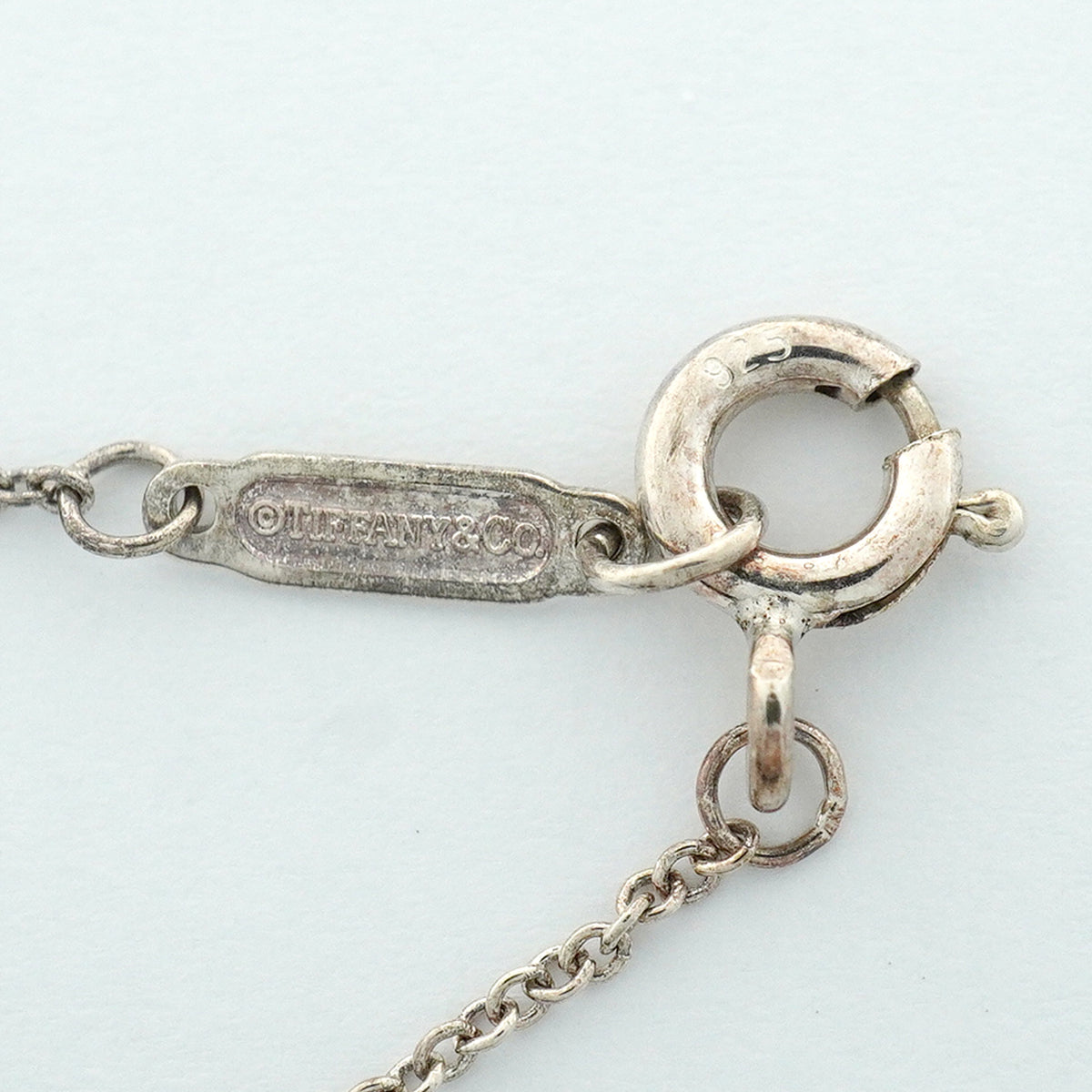 【6jhb0780】ティファニー ネックレス 1837/インターロッキング シルバー925 ルベドメタル【中古】レディース
