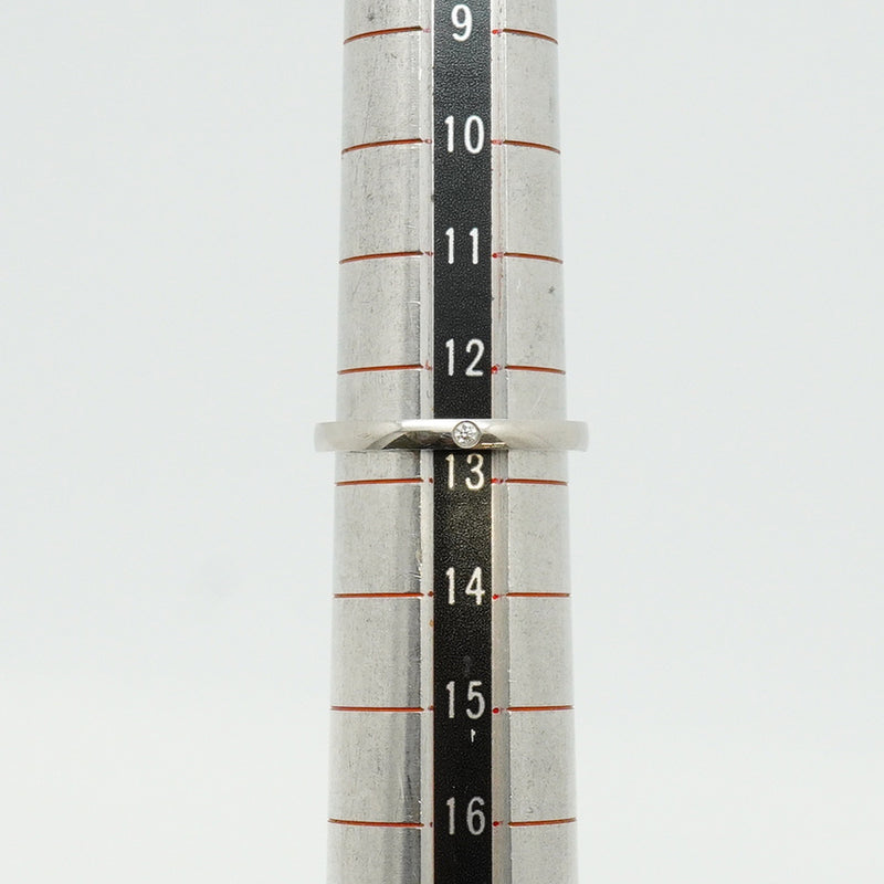 【6jhb0783】カルティエ リング クラシック 1PD Pt950 プラチナ ダイヤモンド ＃53【中古】レディース