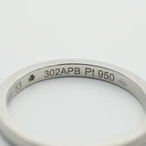 【6jhb0783】カルティエ リング クラシック 1PD Pt950 プラチナ ダイヤモンド ＃53【中古】レディース