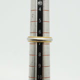 【6jhb0789】ティファニー リング ミルグレイン K18YG イエローゴールド Pt950 プラチナ 6.5号【中古】レディース