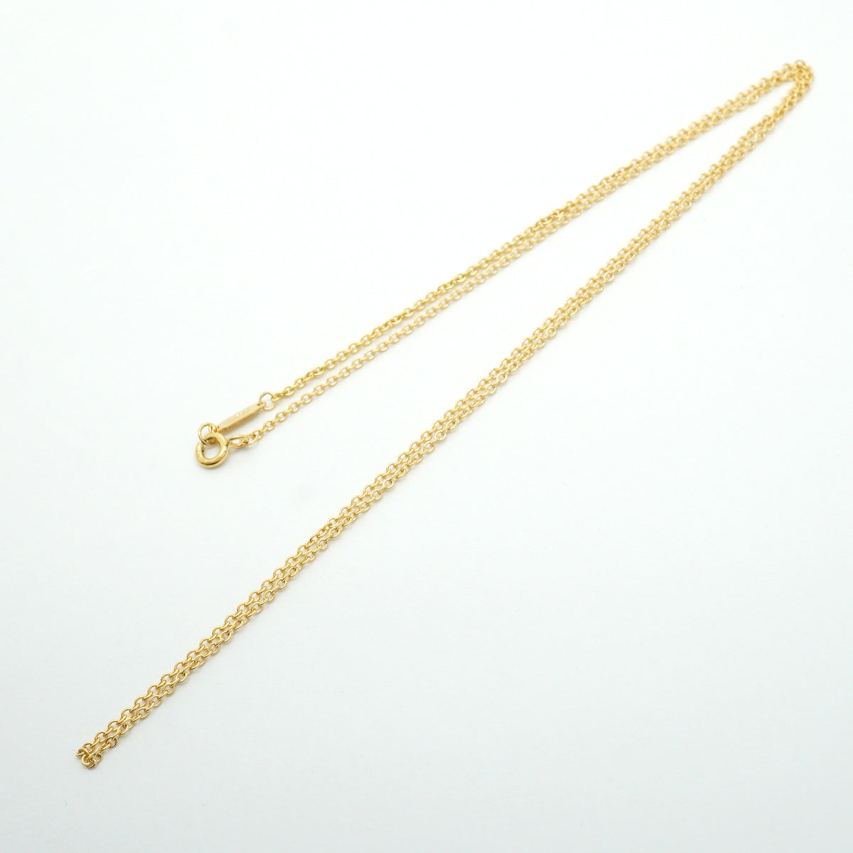 【6jhb0791】ティファニー ネックレス チェーン K18YG イエローゴールド【中古】レディース