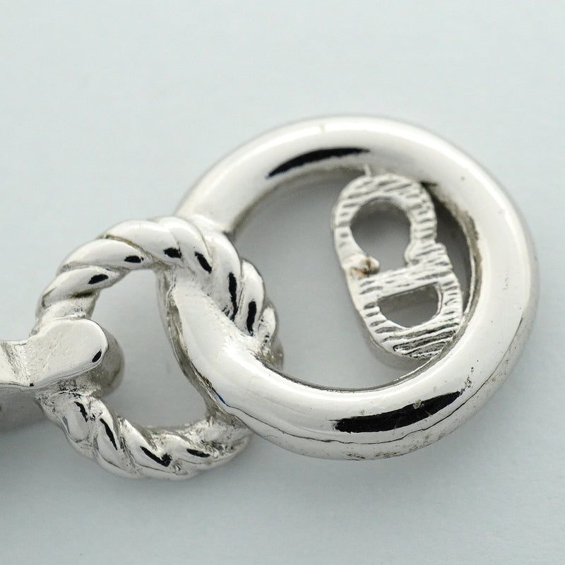 【6jhb0793】クリスチャンディオール ネックレス CDロゴ メタル シルバー【中古】レディース
