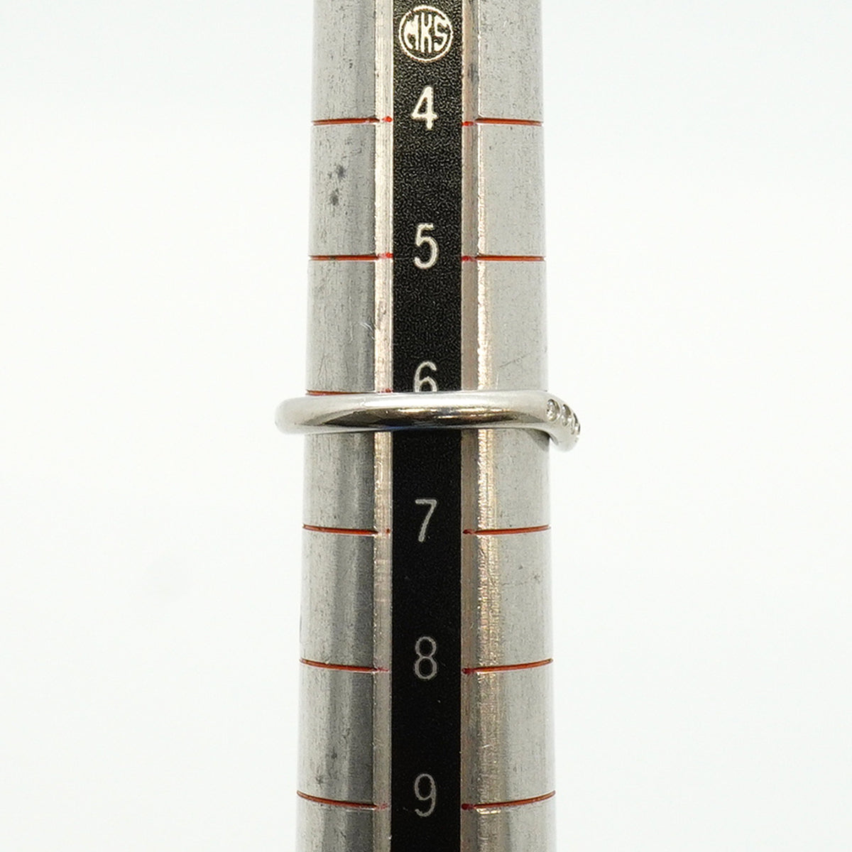 【6jhb0795】ティファニー リング カーブドバンド Pt950 プラチナ ダイヤモンド 6号【中古】レディース