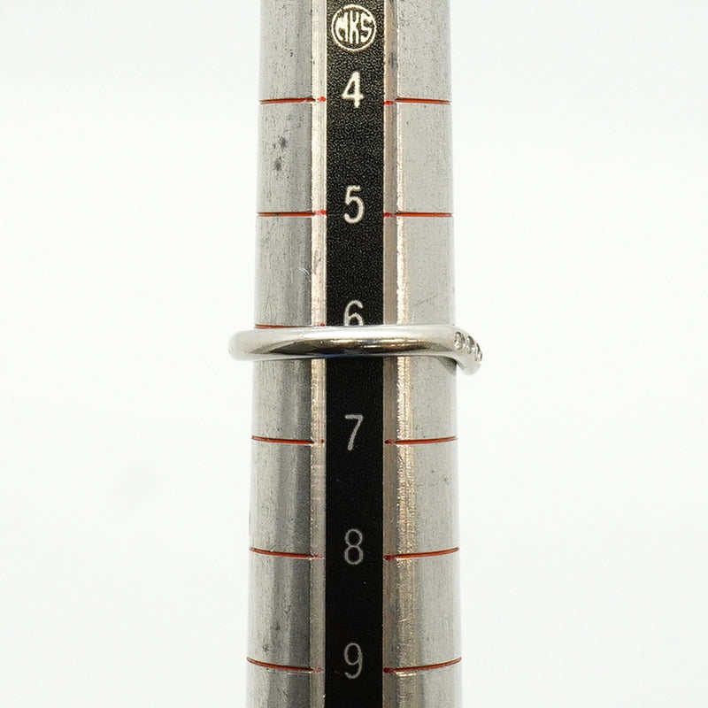 【6jhb0795】ティファニー リング カーブドバンド Pt950 プラチナ ダイヤモンド 6号【中古】レディース