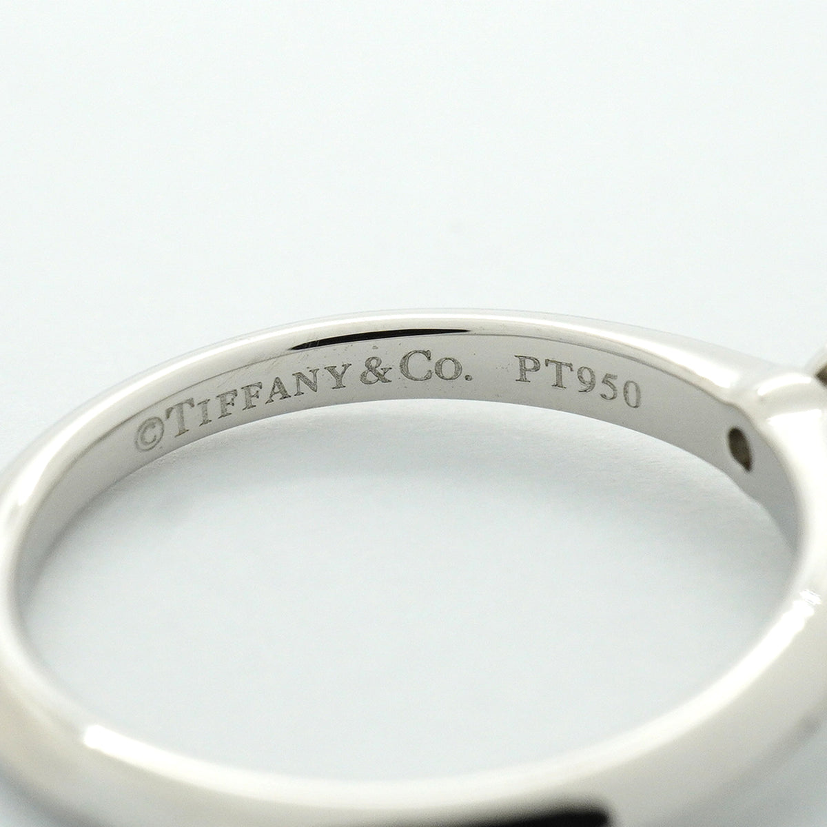 【6jhb0800】ティファニー リング ソリティア 1PD Pt950 プラチナ ダイヤモンド 0.33ct 9号【中古】レディース