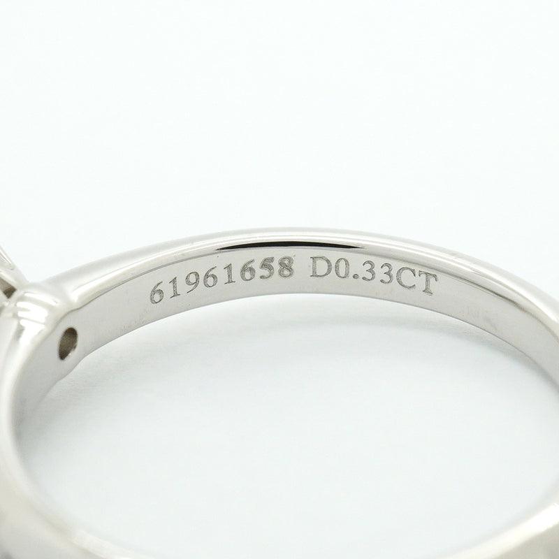 【6jhb0800】ティファニー リング ソリティア 1PD Pt950 プラチナ ダイヤモンド 0.33ct 9号【中古】レディース
