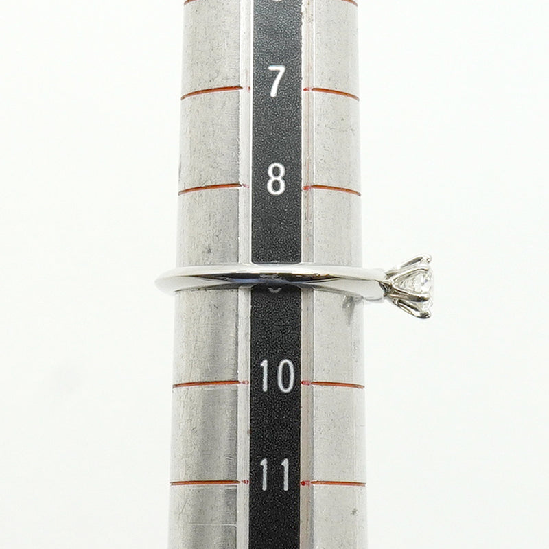 【6jhb0800】ティファニー リング ソリティア 1PD Pt950 プラチナ ダイヤモンド 0.33ct 9号【中古】レディース