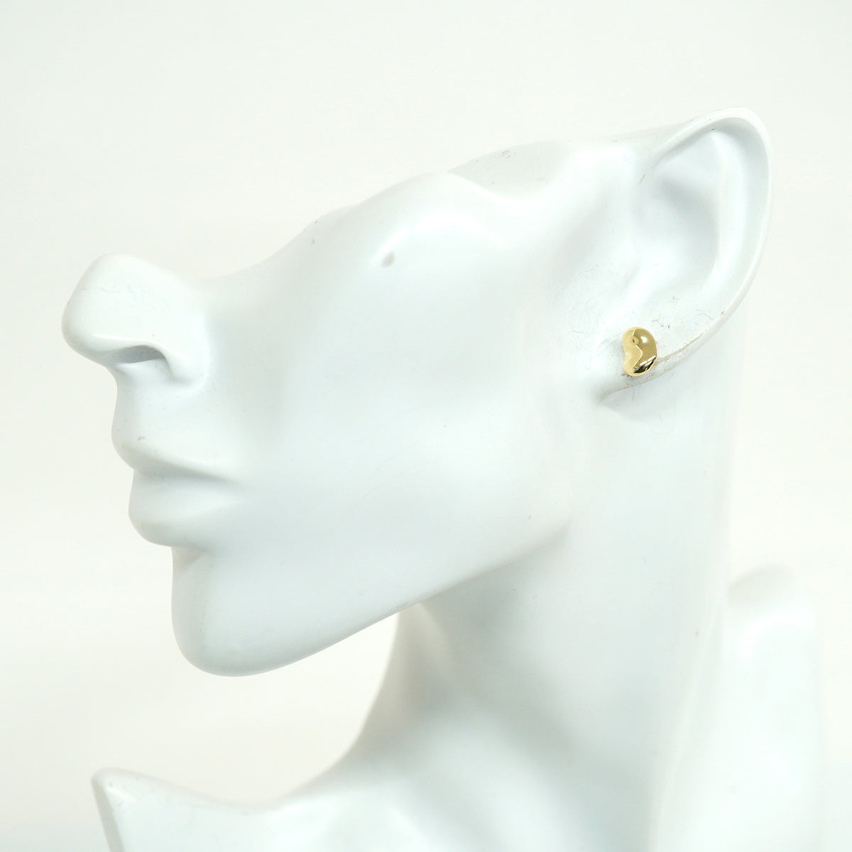【6jhb0801】ティファニー ピアス ビーン K18YG イエローゴールド【中古】レディース