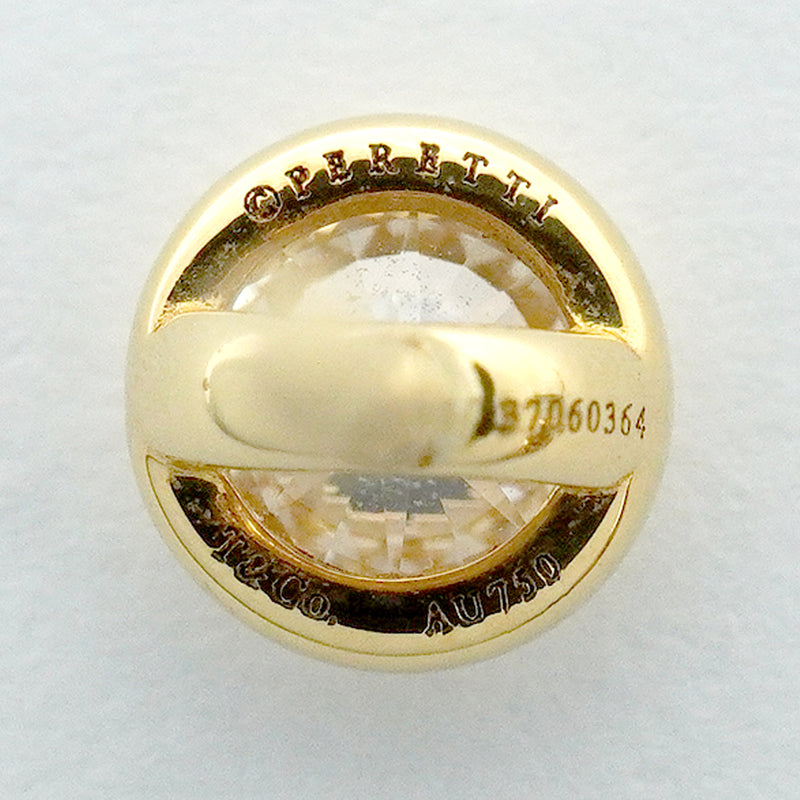 【6jhb0802】ティファニー ピアス バイザヤード 1PD K18YG イエローゴールド ダイヤモンド【中古】レディース