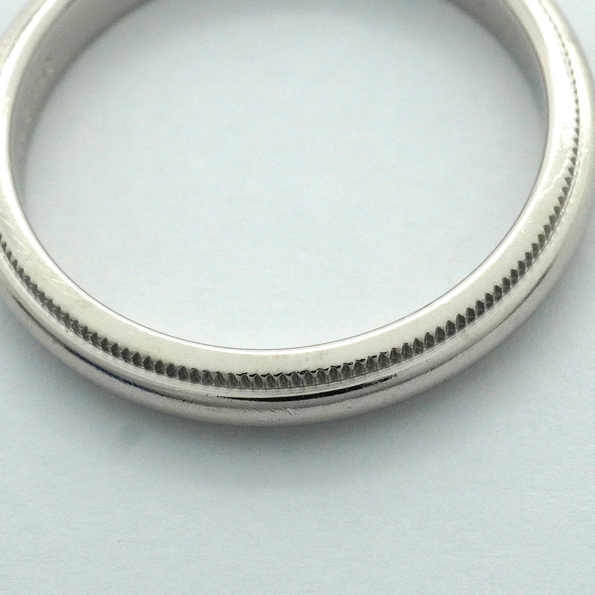 【6jhb0806】ティファニー リング ミルグレイン Pt950 プラチナ 16号【中古】メンズ