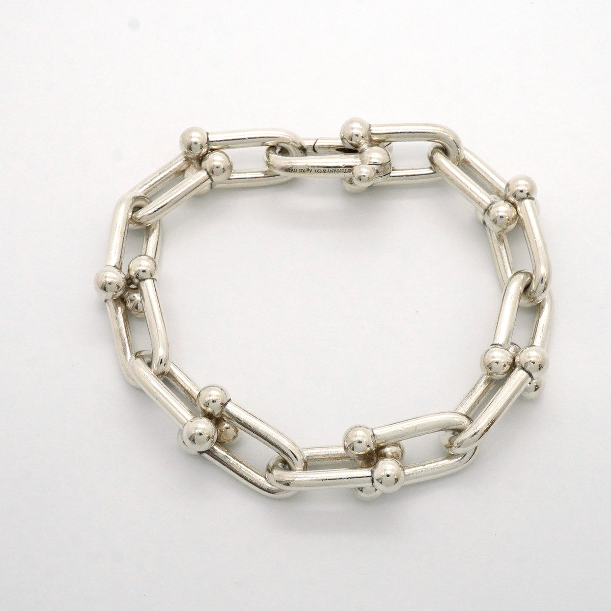 【6jhb0812】ティファニー ブレスレット ハードウェア/ラージリンク シルバー925【中古】メンズ レディース ユニセックス