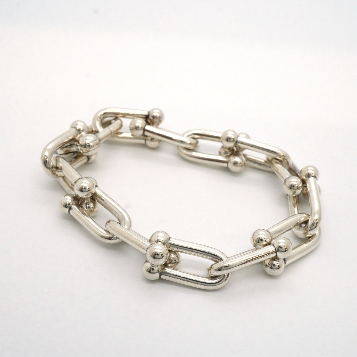 【6jhb0812】ティファニー ブレスレット ハードウェア/ラージリンク シルバー925【中古】メンズ レディース ユニセックス