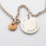 【6jhb0813】エルメス ブレスレット エクスリブリスPM K18PG ピンクゴールド シルバー925【中古】レディース