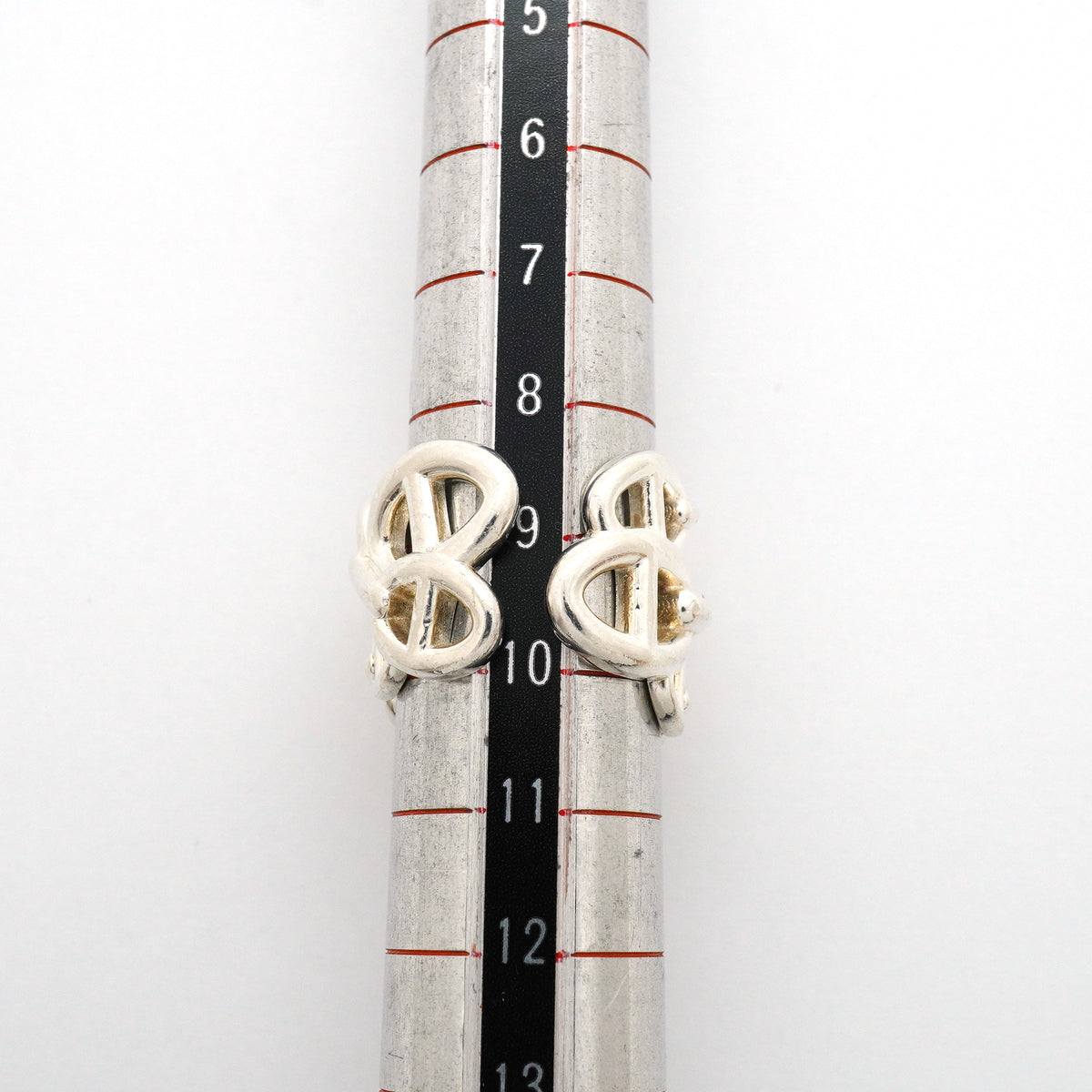 【6jhb0815】エルメス リング アンシェネ シェーヌダンクル シルバー925 ＃49【中古】レディース