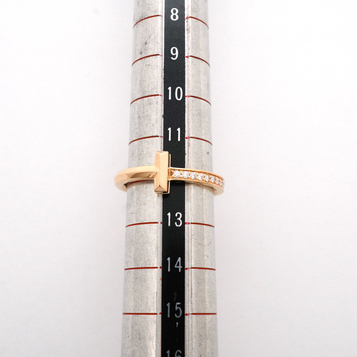 【6jhb0818】ティファニー リング Tワン K18PG ピンクゴールド ダイヤモンド 12号【中古】レディース