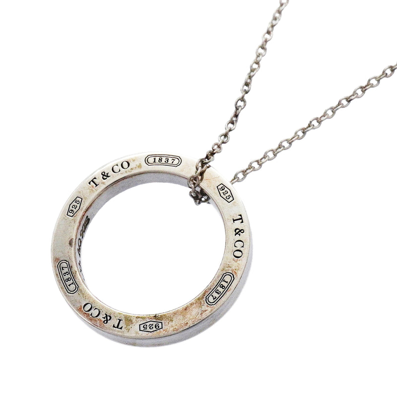 【6jhb0820】ティファニー ネックレス 1837/サークル シルバー925【中古】レディース