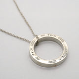 【6jhb0820】ティファニー ネックレス 1837/サークル シルバー925【中古】レディース