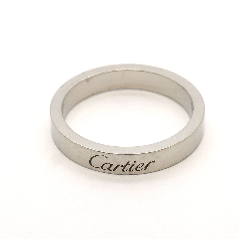【6jhb0824】カルティエ リング Cドゥ Pt950 プラチナ ＃49【中古】レディース