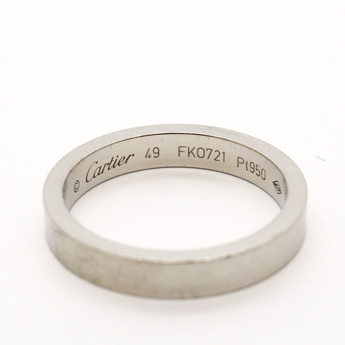 【6jhb0824】カルティエ リング Cドゥ Pt950 プラチナ ＃49【中古】レディース