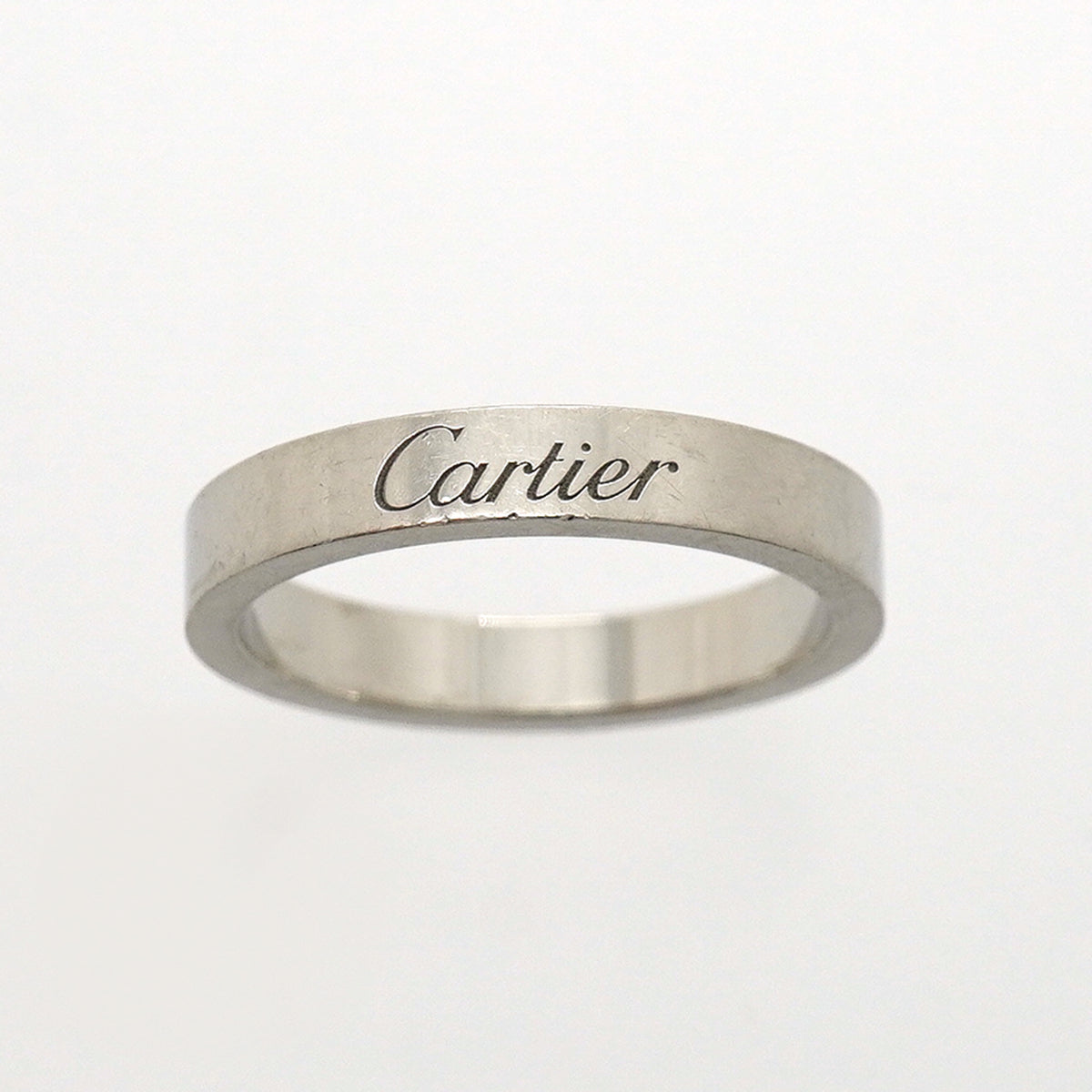 【6jhb0824】カルティエ リング Cドゥ Pt950 プラチナ ＃49【中古】レディース
