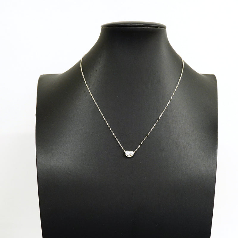 【6jhb0833】ティファニー ネックレス ビーン シルバー925【中古】レディース