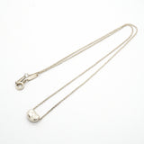 【6jhb0833】ティファニー ネックレス ビーン シルバー925【中古】レディース