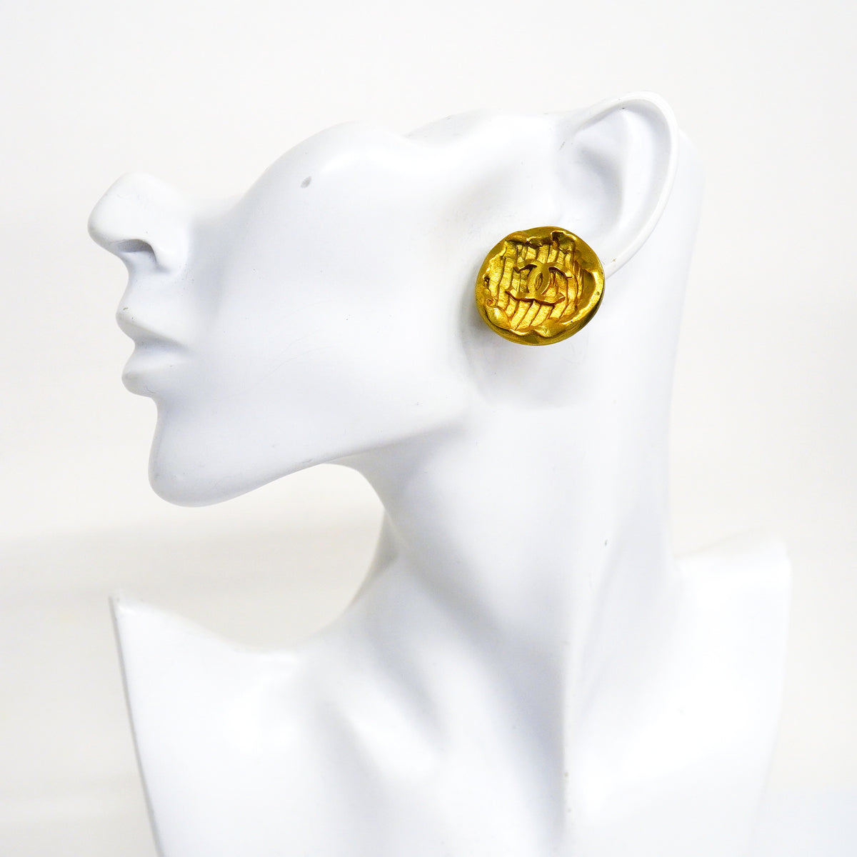 【6jhb0834】シャネル イヤリング ヴィンテージ ココマーク GPメッキ ゴールド【中古】レディース