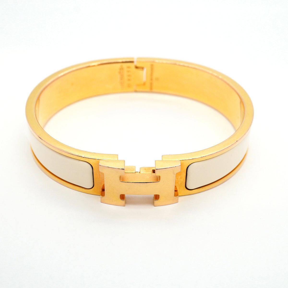 【6jhb0840】エルメス バングル クリッククラックPM GPメッキ ゴールド【中古】レディース