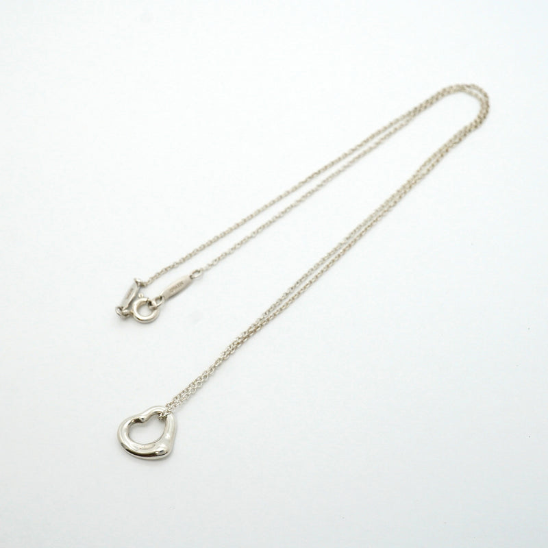 【6jhb0844】ティファニー ネックレス オープンハート シルバー925【中古】レディース