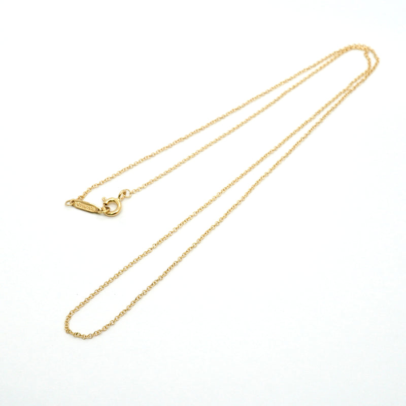 【6jhb0845】ティファニー ネックレス チェーン K18YG イエローゴールド【中古】レディース