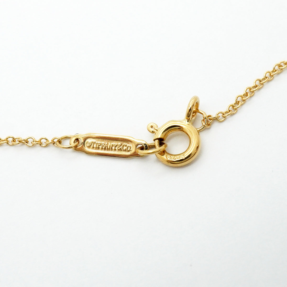 【6jhb0845】ティファニー ネックレス チェーン K18YG イエローゴールド【中古】レディース