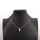 【6jhb0849】クリスチャンディオール ネックレス GPメッキ フェイクパール ゴールド【中古】レディース