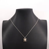 【6jhb0851】ティファニー ネックレス シグネチャー K18YG イエローゴールド シルバー925【中古】レディース