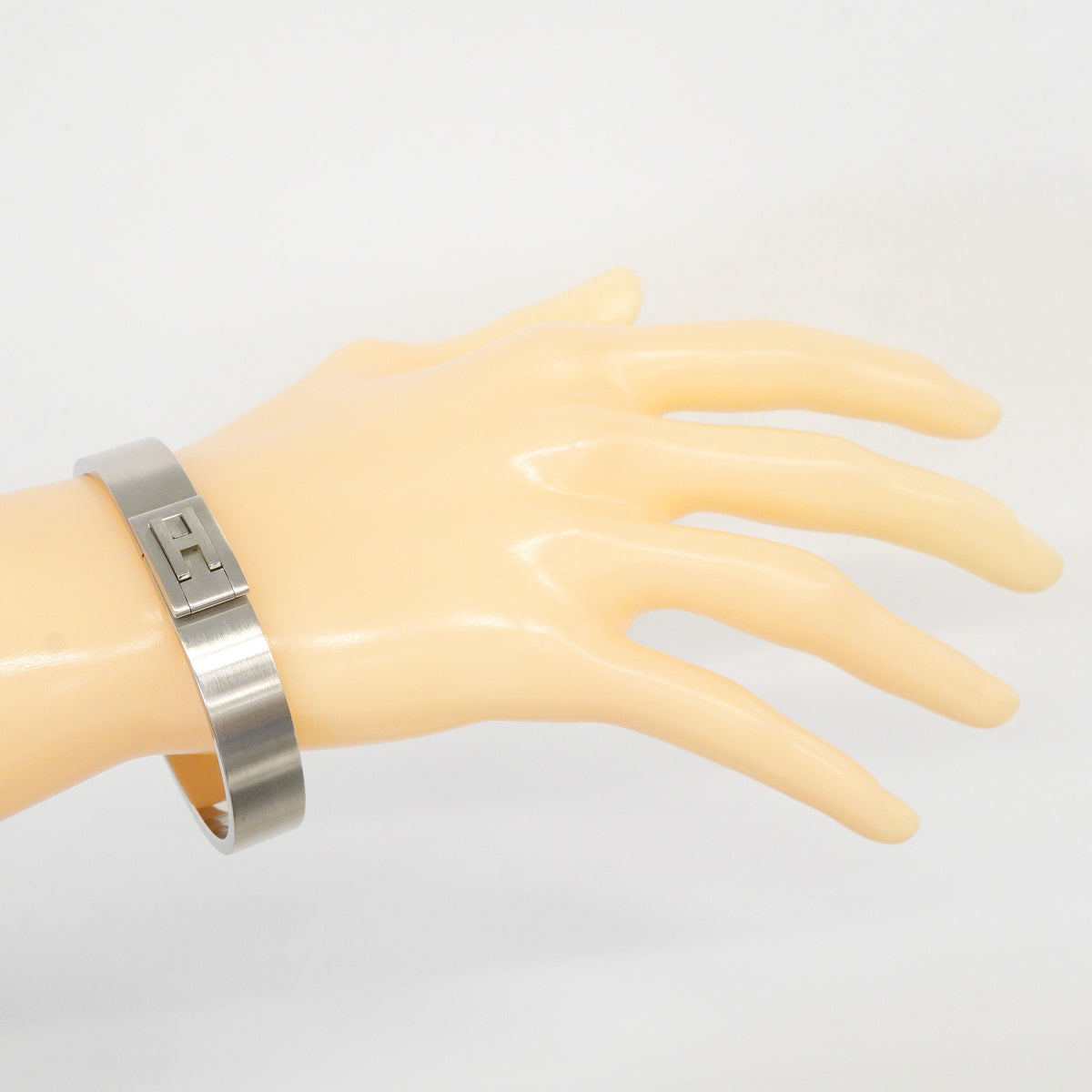 【6jhb0852】エルメス バングル ジェット パラディウムプレーテッドメタル【中古】レディース