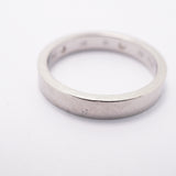 【6jhb0860】カルティエ リング Cドゥ 2PD Pt950 プラチナ ダイヤモンド ＃49【中古】レディース