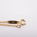 【6jhb0863】ティファニー ネックレス ドッツ クロス 4PD K18YG イエローゴールド ダイヤモンド【中古】レディース