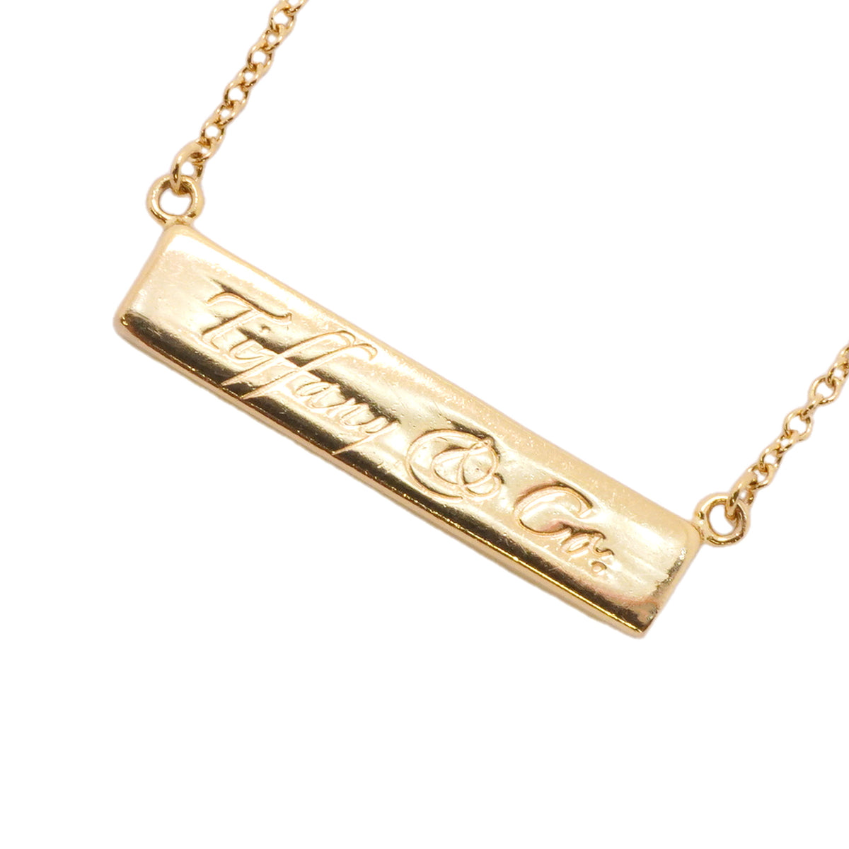 【6jhb0876】ティファニー ネックレス ノーツバー K18YG イエローゴールド【中古】レディース
