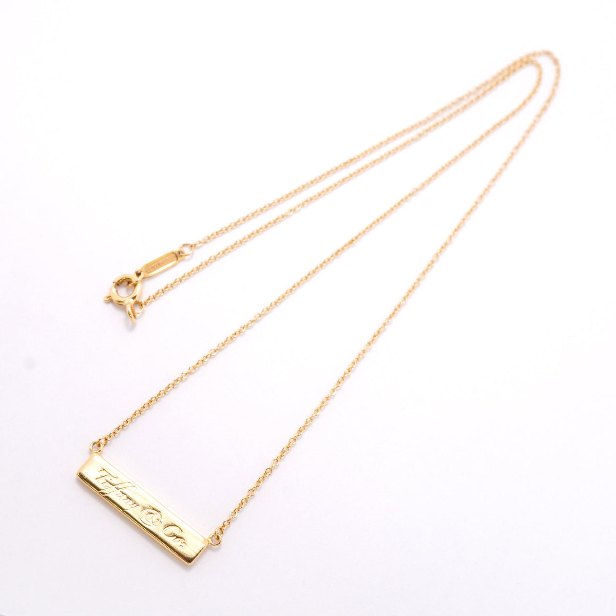 【6jhb0876】ティファニー ネックレス ノーツバー K18YG イエローゴールド【中古】レディース