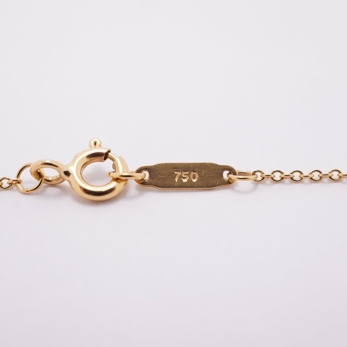 【6jhb0876】ティファニー ネックレス ノーツバー K18YG イエローゴールド【中古】レディース