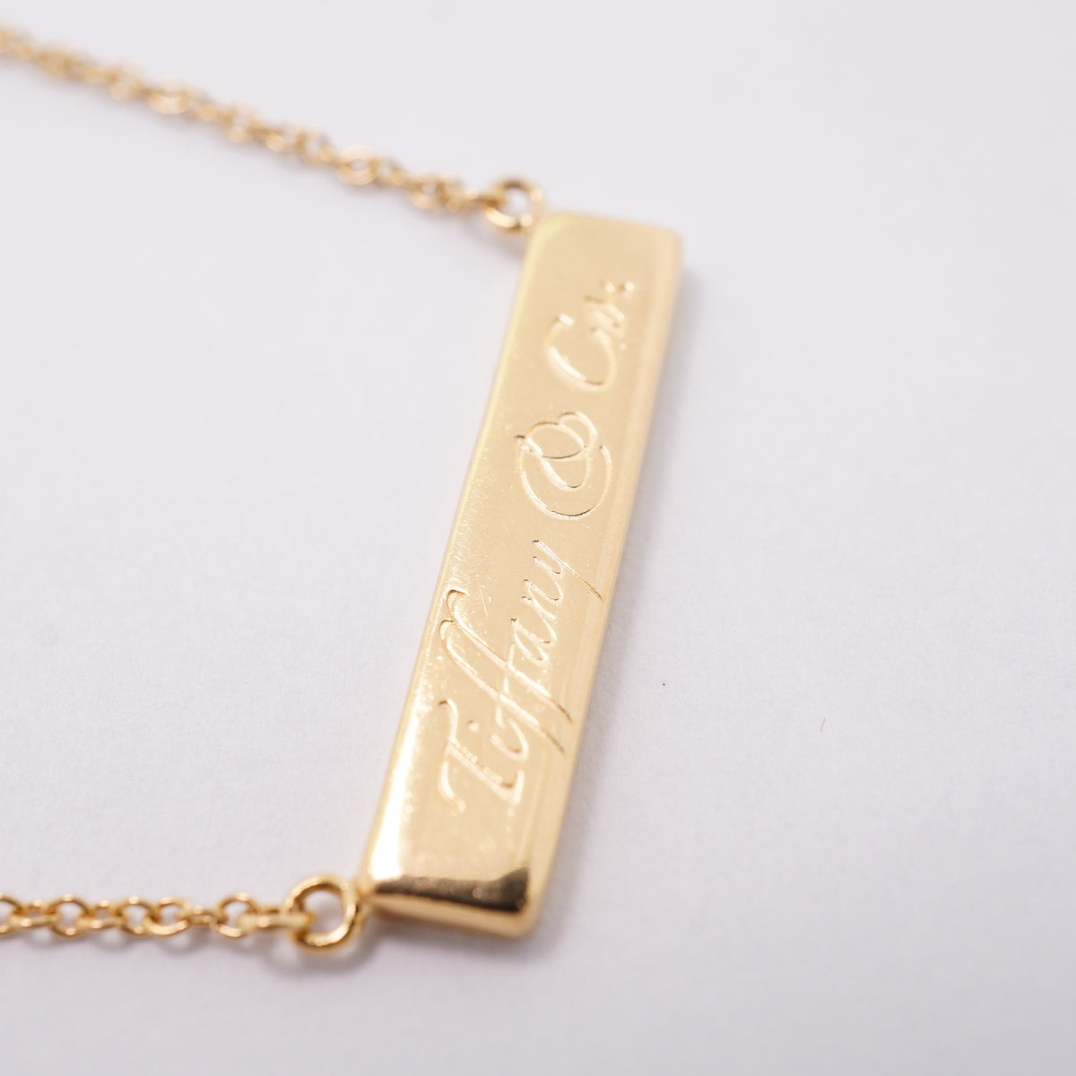 【6jhb0876】ティファニー ネックレス ノーツバー K18YG イエローゴールド【中古】レディース